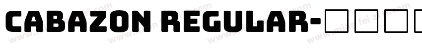 Cabazon Regular字体转换